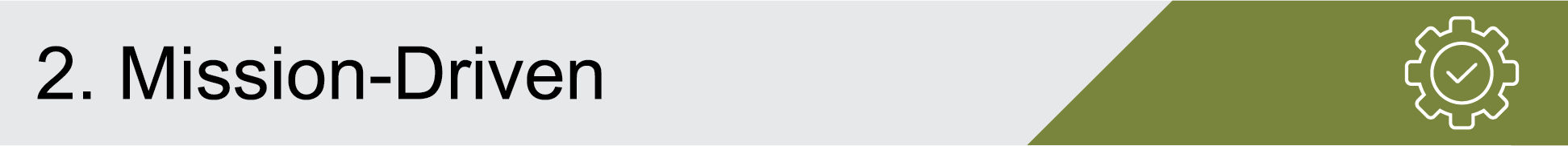2 Mission-Driven Subheader