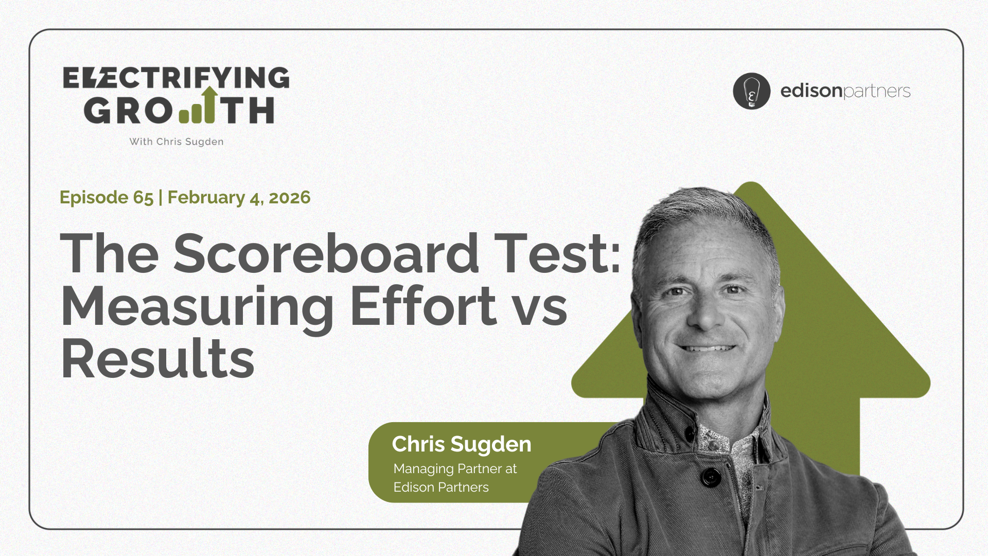Episode 65 of the Electrifying Growth Podcast: The Scoreboard Test: Measuring Effort vs Results