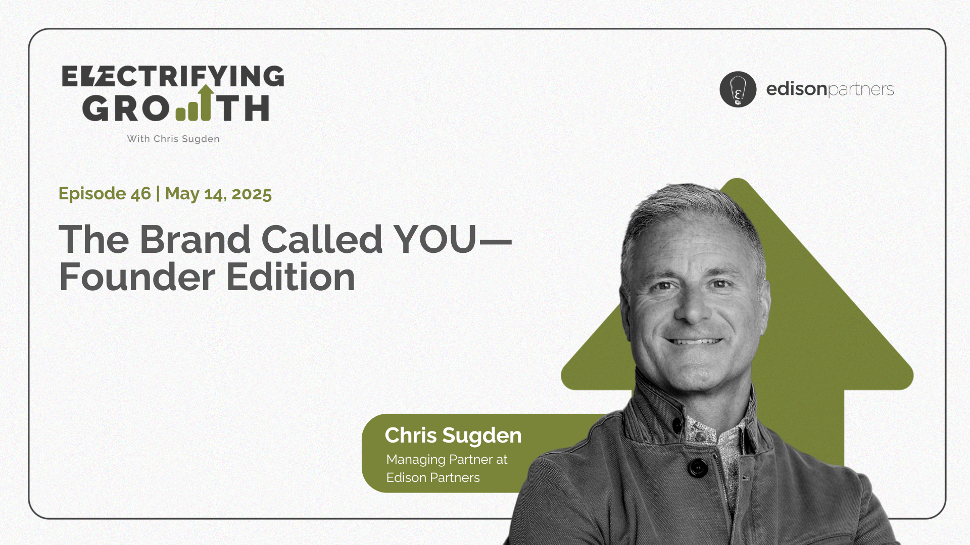 Electrifying Growth Episode 46: The Brand Called YOU—Founder Edition