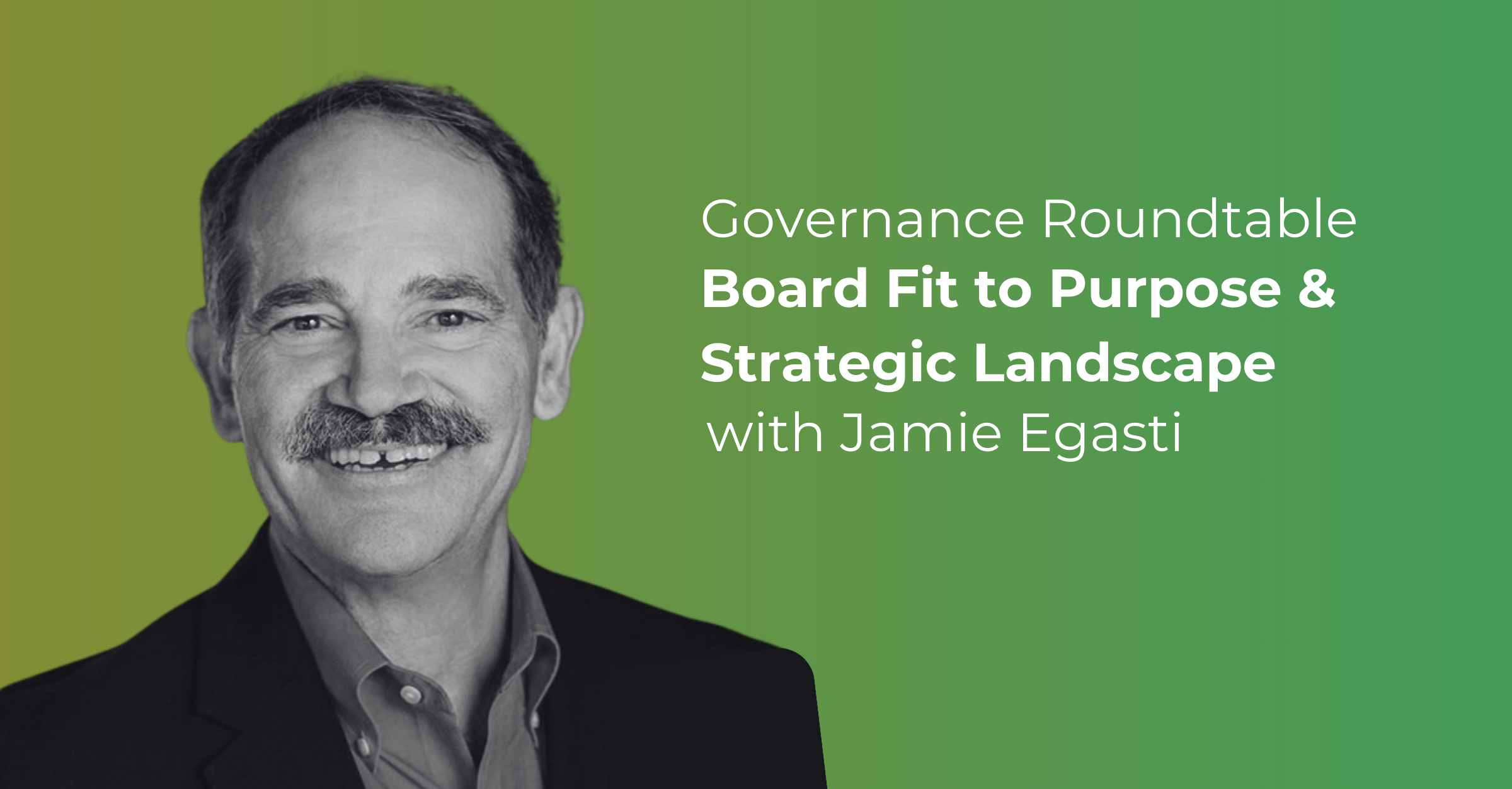 Governance Roundtable: Board Fit to Purpose & Strategic Landscape
