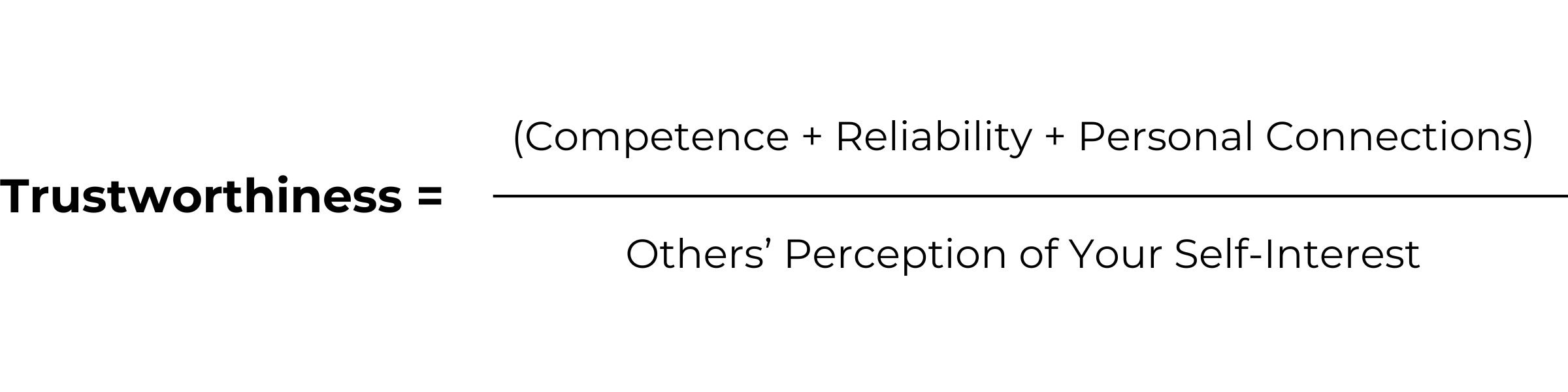 Trustworthiness =